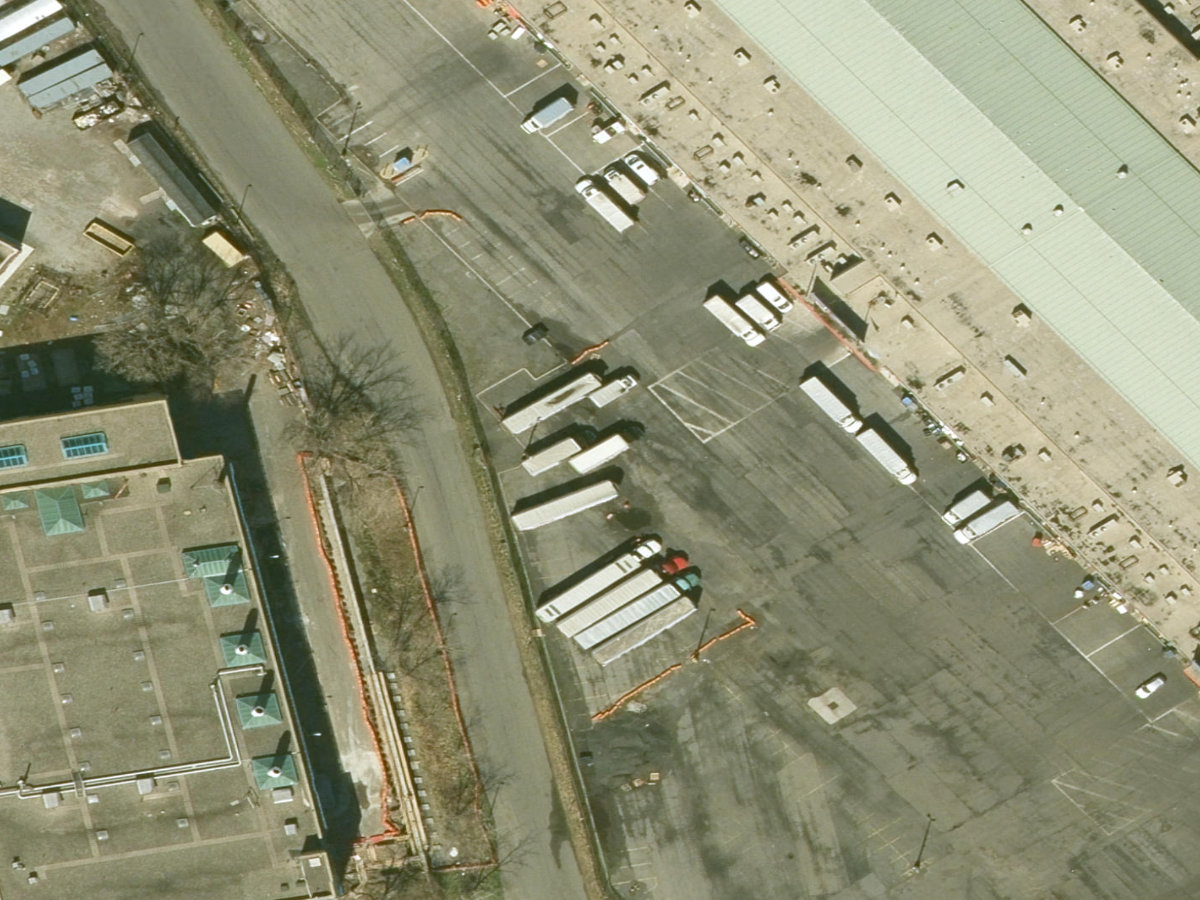 Warehouse loading dock, satellite