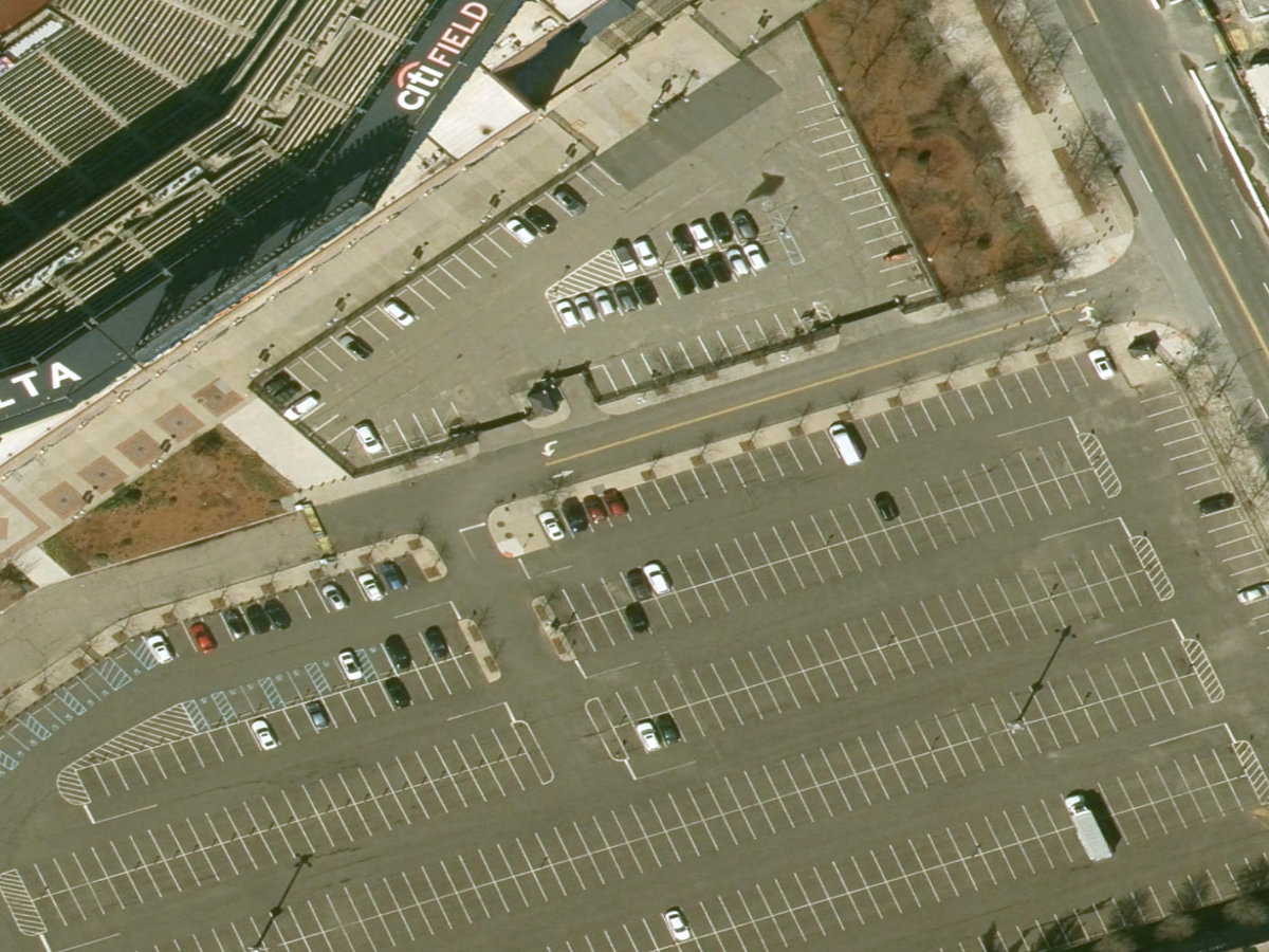 Stadium parking space, satellite